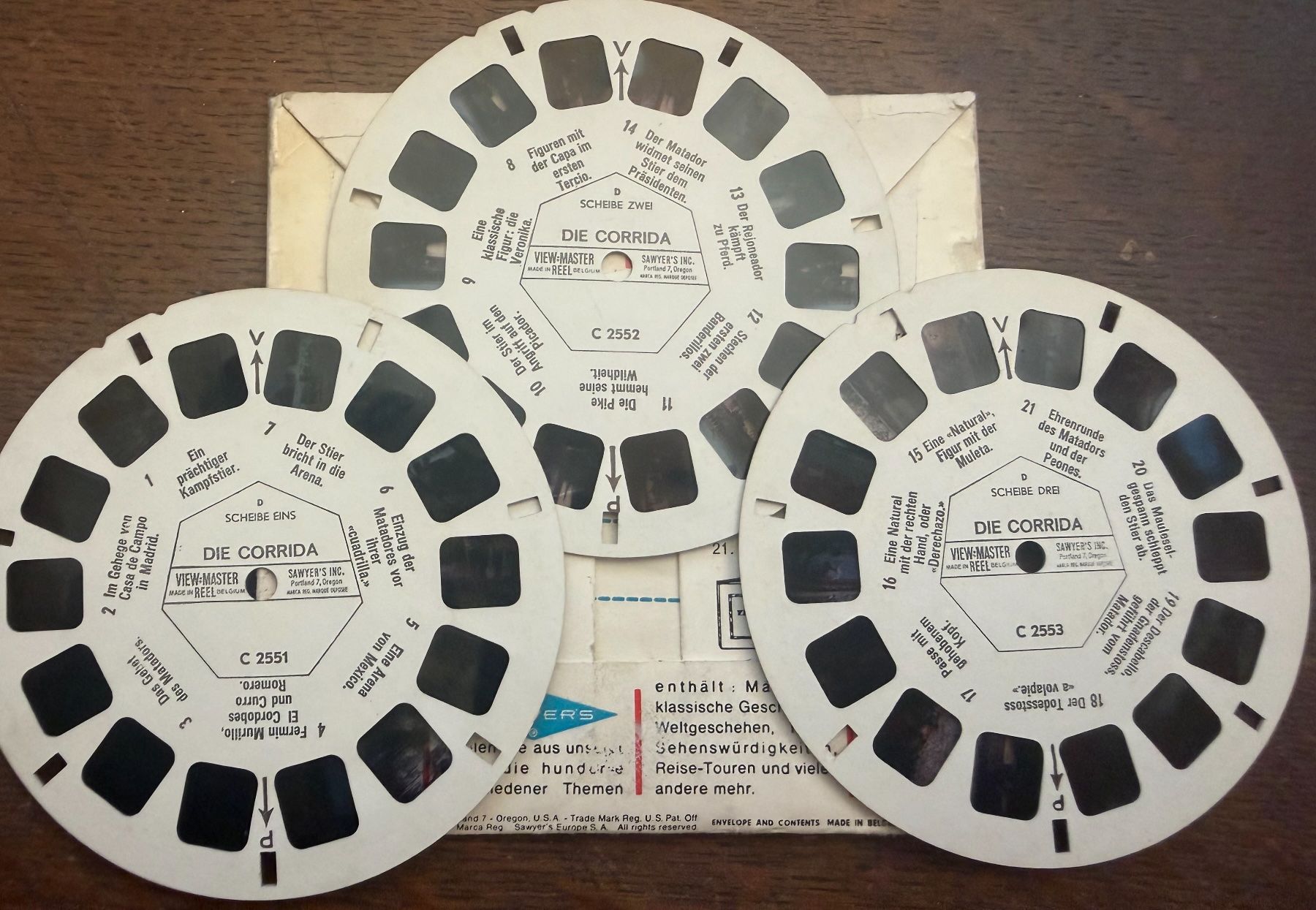 View-master Giocattoli: View-Master 3D: Nr. C 255 Die Corrida -Spanischer Stierkampf – Usato da Tegerfelden venduto da siebenmacky 2