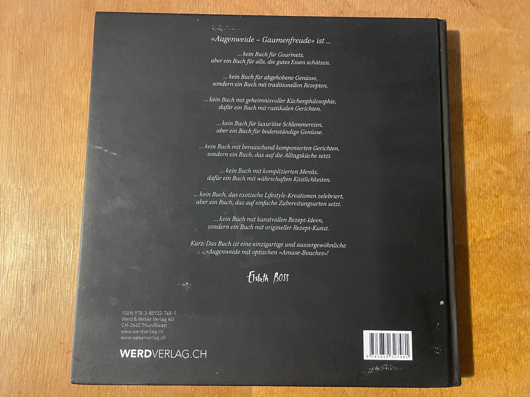 Bücher: Augenweide - Gaumenfreude – Gebraucht aus Zürich von WWehrle 5
