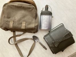 Schweizer Armee Set Brotbeutel Trinkflasche gebraucht