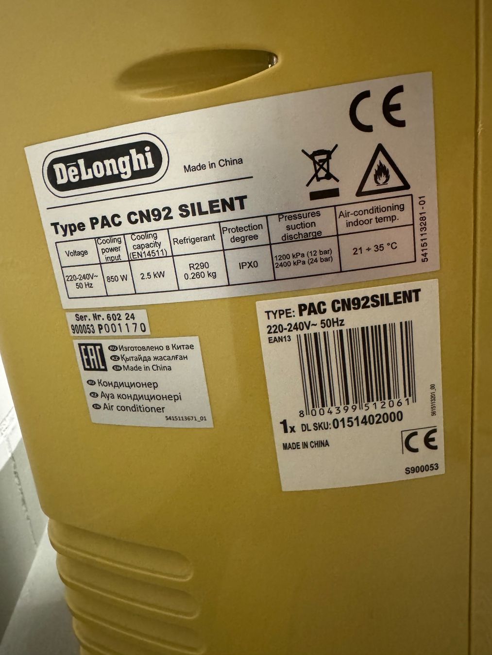 De'Longhi Klimageräte: DeLonghi PAC CN92 Silent Klimagerät – Gebraucht aus Wabern von legoingschenoer 2