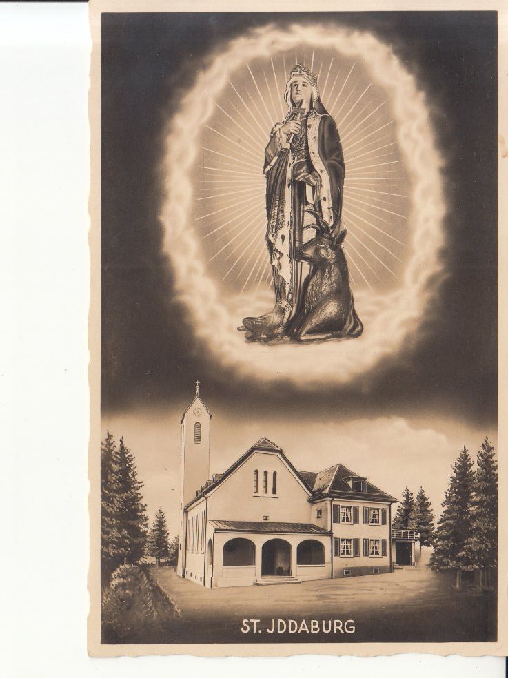 Cartoline postali: St. Iddaburg ca. 1940 – Usato da Bürglen TG venduto da StampGraf