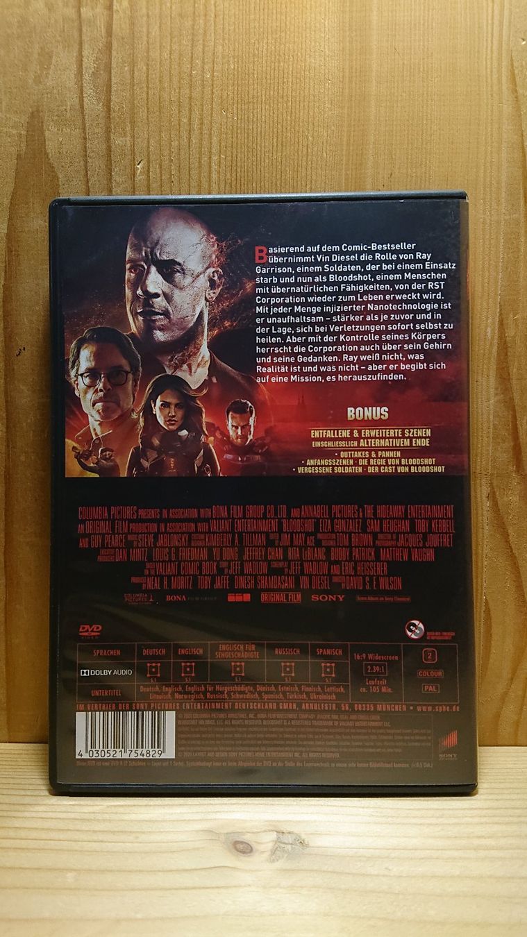 Tutti i DVDs: BLOODSHOT DVD mit Vin Diesel – Usato da Wilderswil venduto da Exebub 1