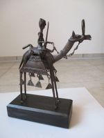 Tribal art premier Reiter-Figur Kamel Afrika Skultur Kunst