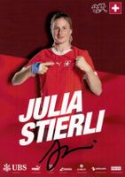 Julia Stierli Autogramm handsigniert Schweiz 2025