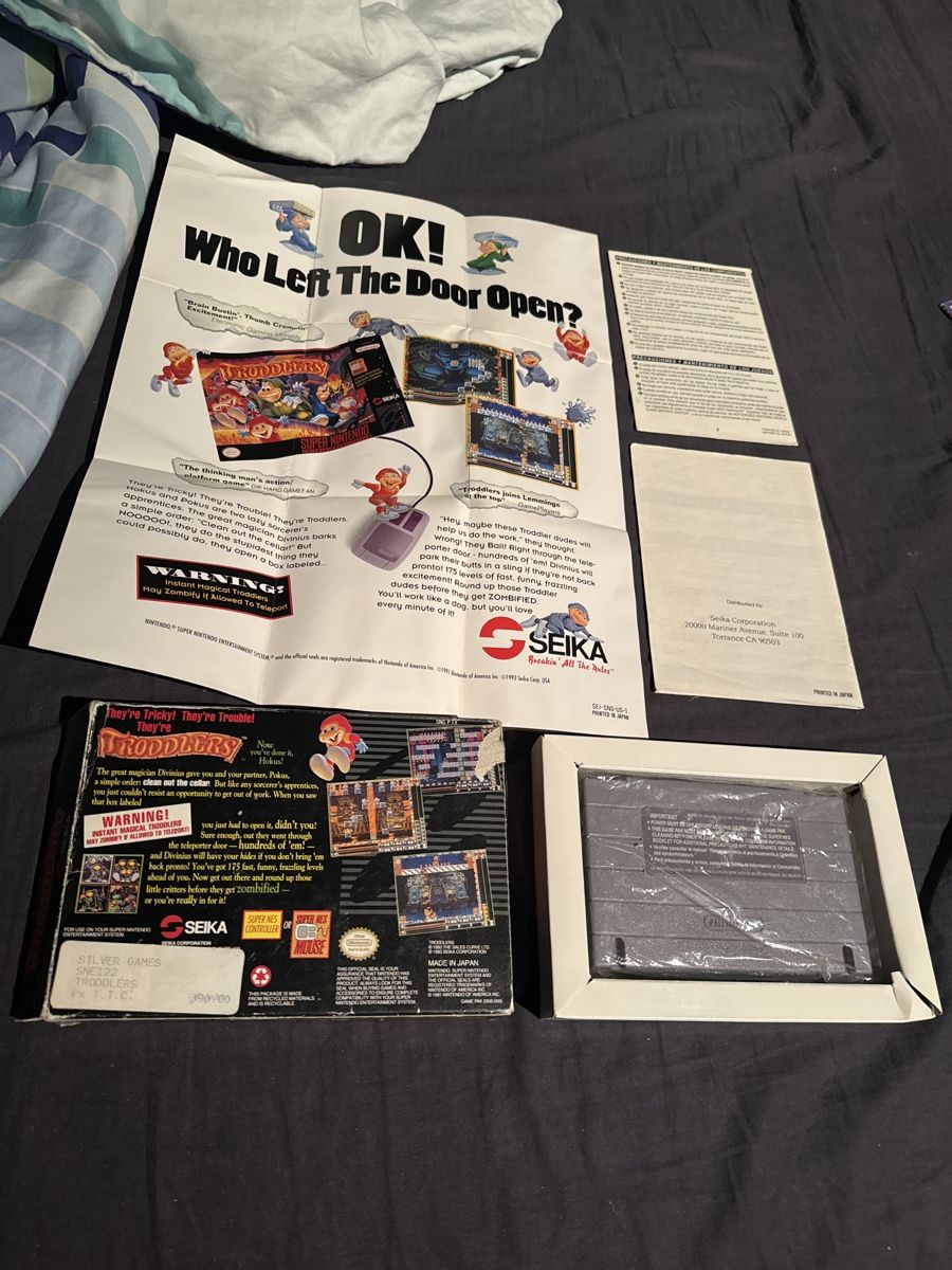 Nintendo Giochi: TRODDLERS SNES NINTENDO BOÎTE ORIGINAL – Usato da Lausanne venduto da sauvezretrogames 1