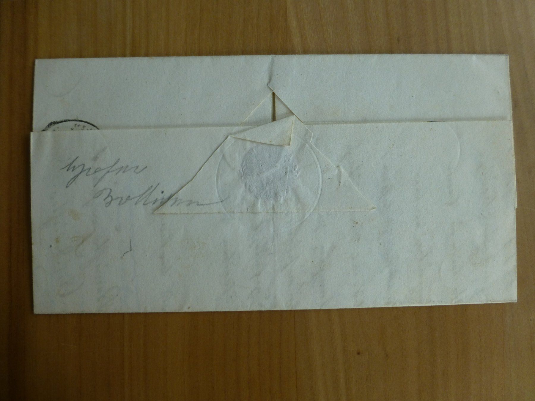 Documenti: Wangen/ Herzogenbuchsee 12.April 1843 – Usato da Bettlach venduto da 1saurer 1