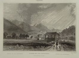 SARNEN UND DER LANDENBERG, STAHLSTICH 1836/1838