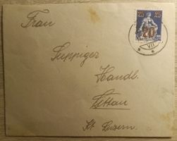 Lote sello Suiza, Carta 1921 Helvetia