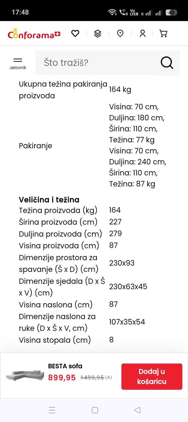 Sofas: BESTA Ecksofa – D'occasion à Pfäffikon ZH par mar_n7by 3