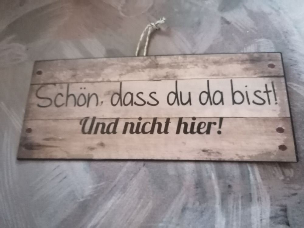 2 Blechschilder mit Spruch Kaufen auf Ricardo