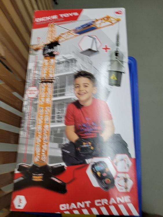 Joellfuner Super Großer Kran Spielzeug - 50cm RC Kran Mit Licht & Sound | 2,4G Fernsteuerung Für Kinder 3-12
