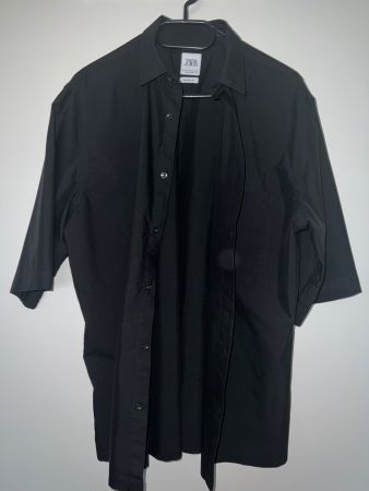 Sommerhemd Zara Schwarz Gr.M