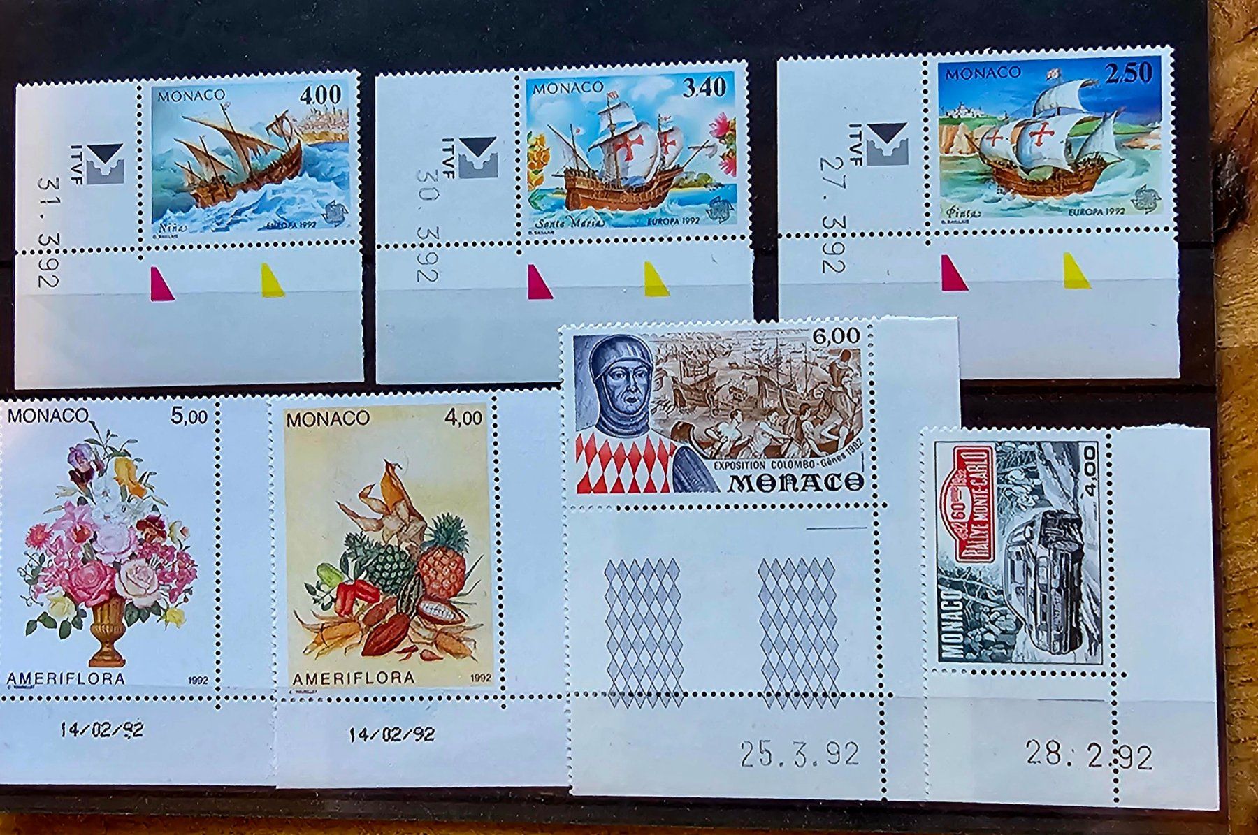 Tous les timbres: MONACO coins datés ** 1992 – Neuf (Voir description) à Les Valettes par Nuba1