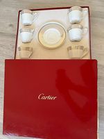 Service 6 tasses et sous-tasses Cartier  Les Must  1986