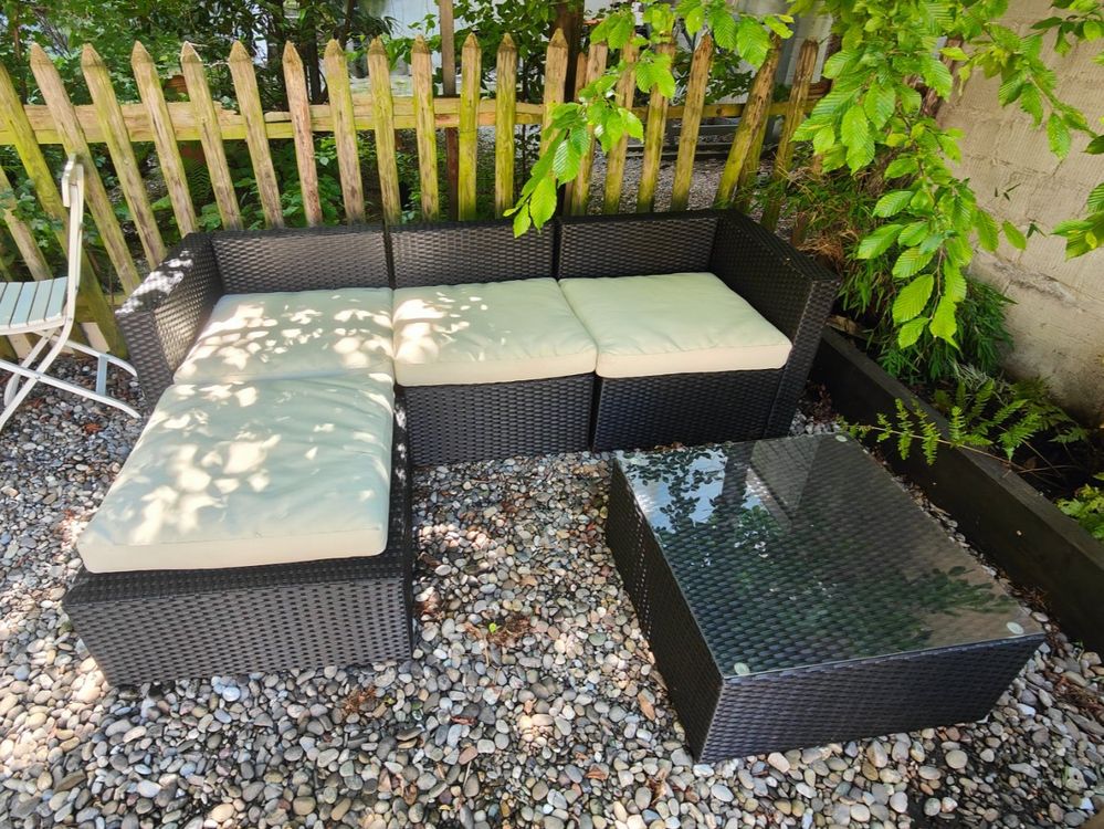 Rattan Lounge 4teilig, verstellbar Kaufen auf Ricardo