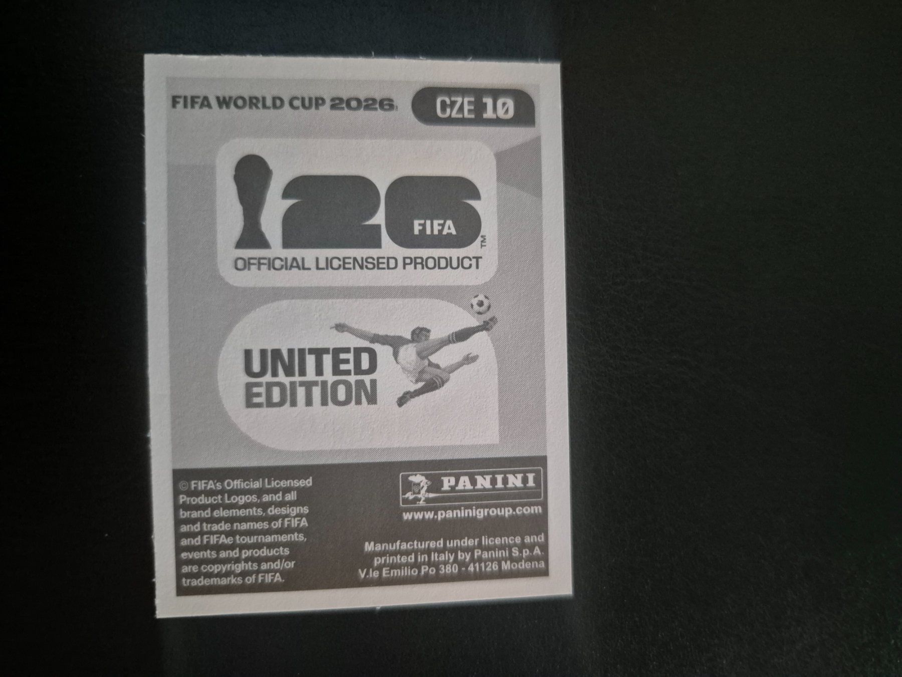 Panini Carte collezionabili: Panini WM 26 CZE 10 – Nuovo (secondo la descrizione) da Rorschacherberg venduto da AJ3108 1
