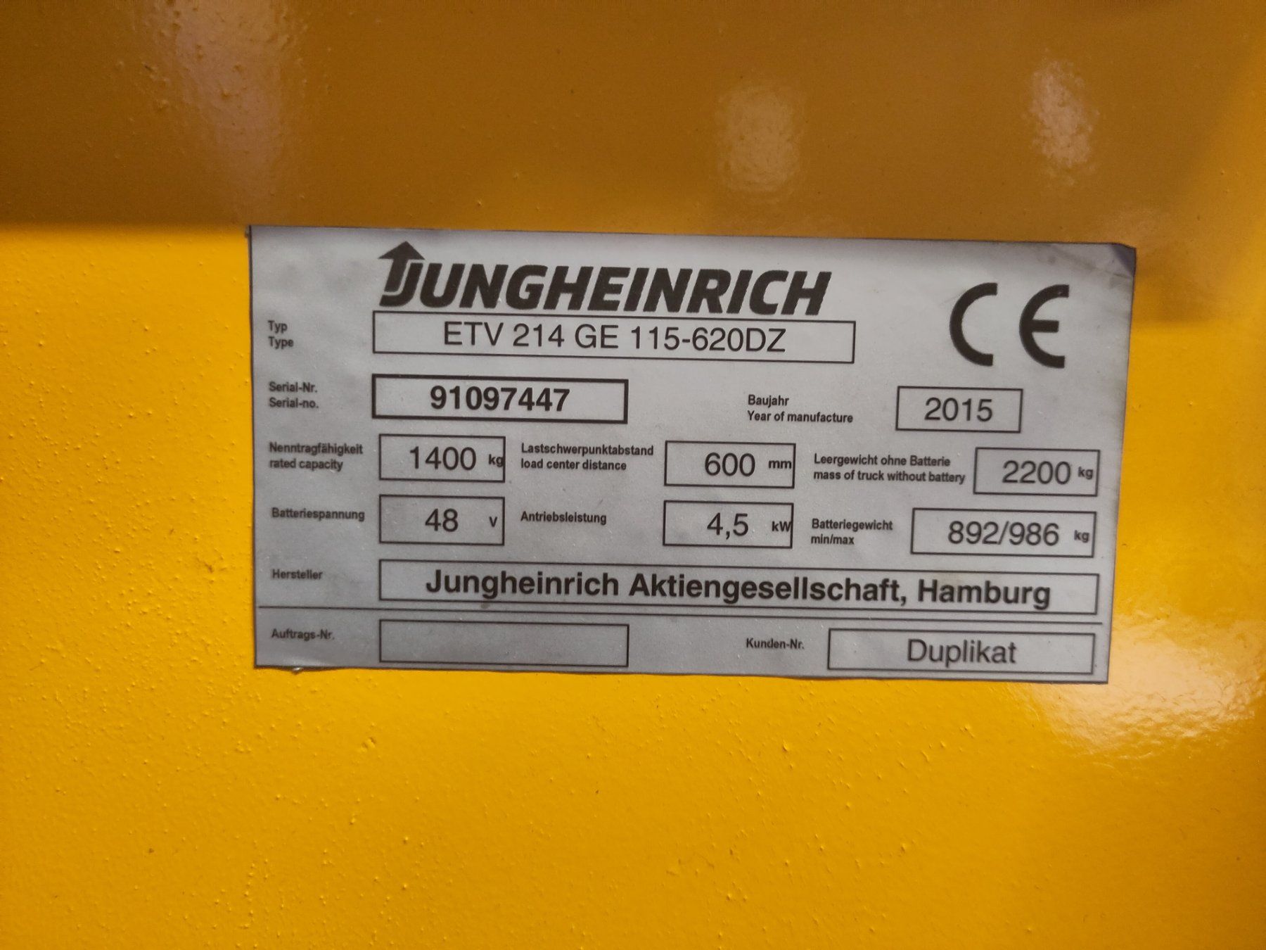 Carrelli elevatori e a forche: Schubmaststapler – Usato da Oberdiessbach venduto da planetearth 3