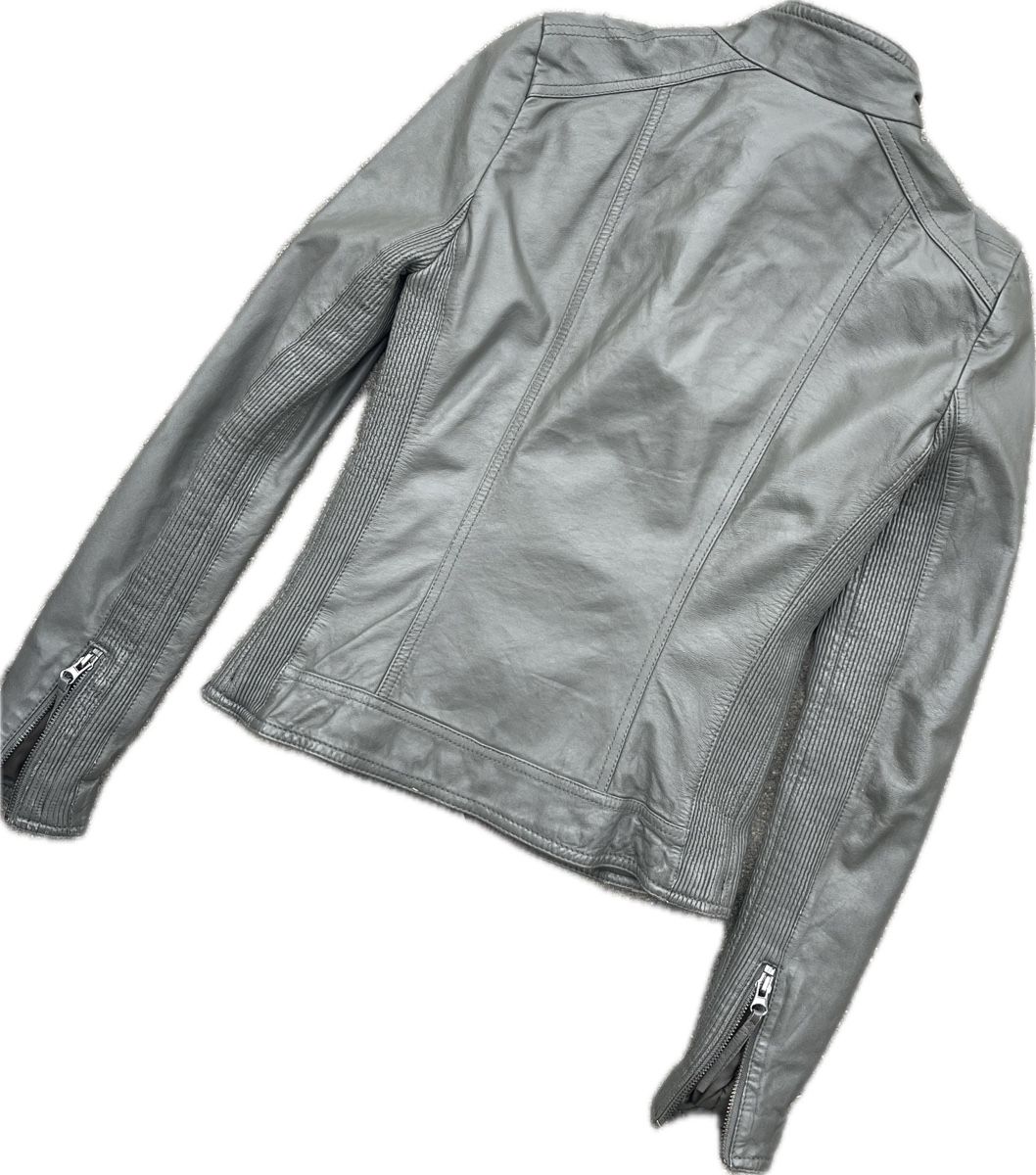 Giacche: Graue echt Leder Jacke  – Usato da Orpund venduto da Mariiam.ji 2