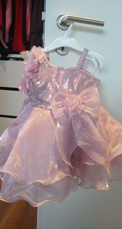 Festliches Kleid Mädchen rosa mit Pailletten neu gr 86/92/98