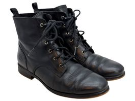 Bottines Timberland en cuir noir. Pointure 40