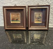 2 Vintage Bilder mit Blattgold inkl. Zertifikat