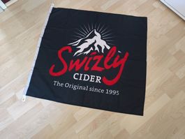 Werbefahne Swizly Cider scharz/weiss/rot, 100 x 95 cm