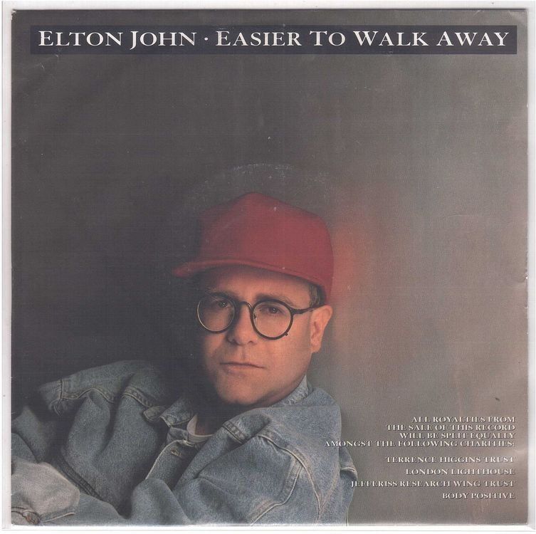 Dischi in vinile: Elton John  --  Easier to walk away    Single7 – Usato da Rheinau venduto da asteng