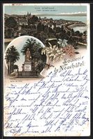 Litho Neuchâtel, Statue David de Pury, 