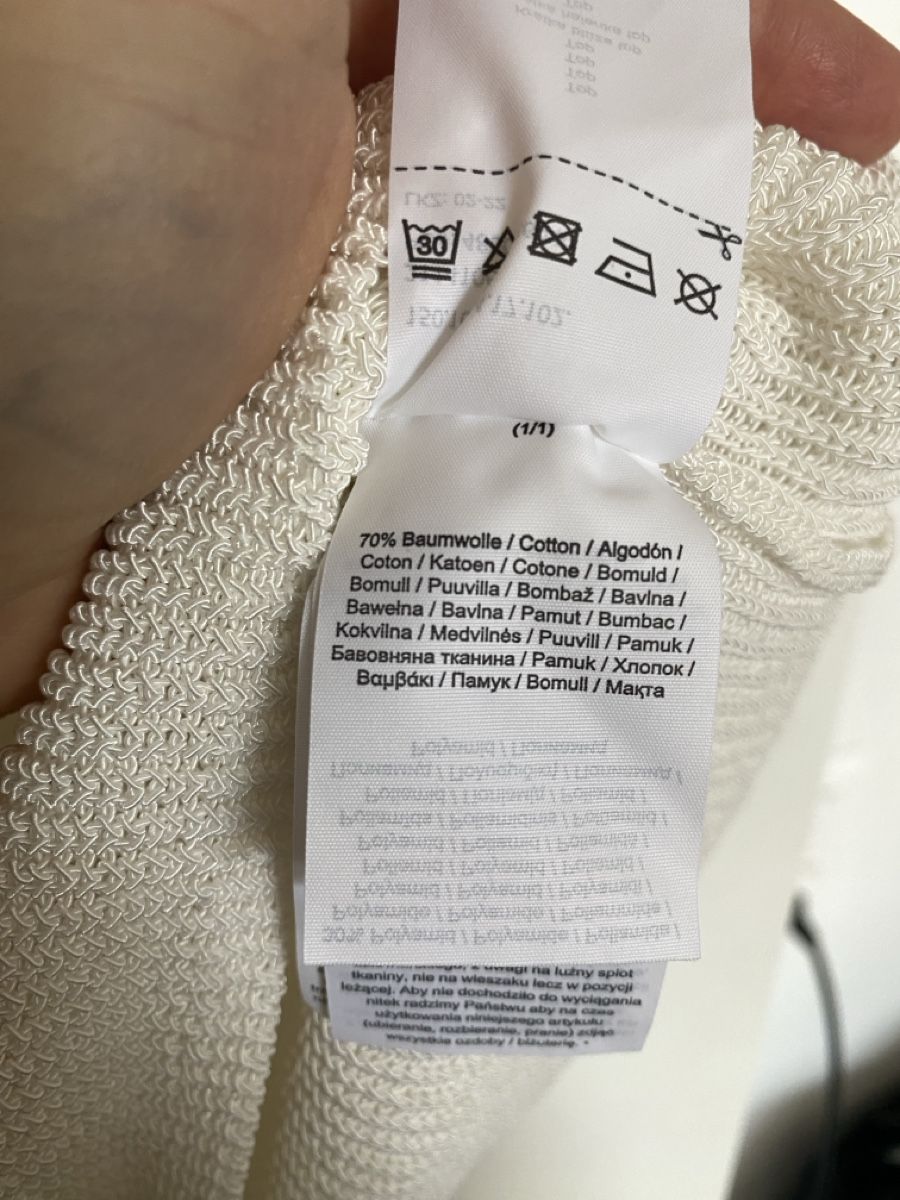 S.Oliver Top: s.Oliver Strick-Top Weiss / Top tricot – Usato da Muensingen venduto da drleevsy 3