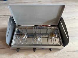 Neuwertiger 3-Flammen-Gaskocher für Camping & Outdoor