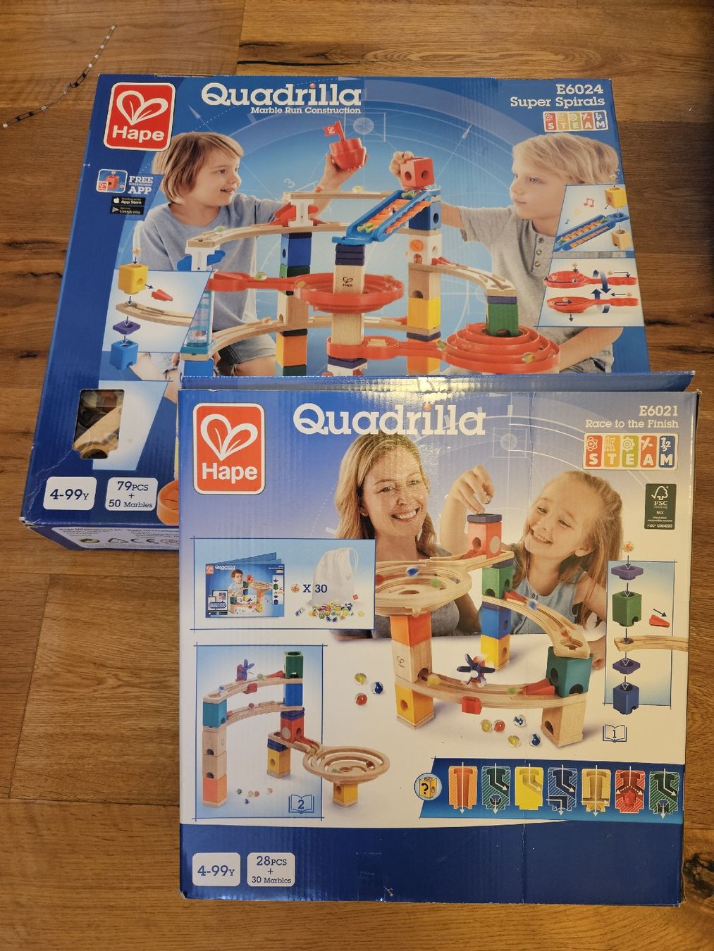Quadrilla Giocattoli: Hape Quadrilla Murmelbahn 2er Set – Usato da Lufingen venduto da chr_nhh6