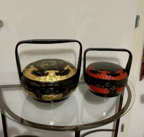 Charmant duo de paniers de mariage chinois