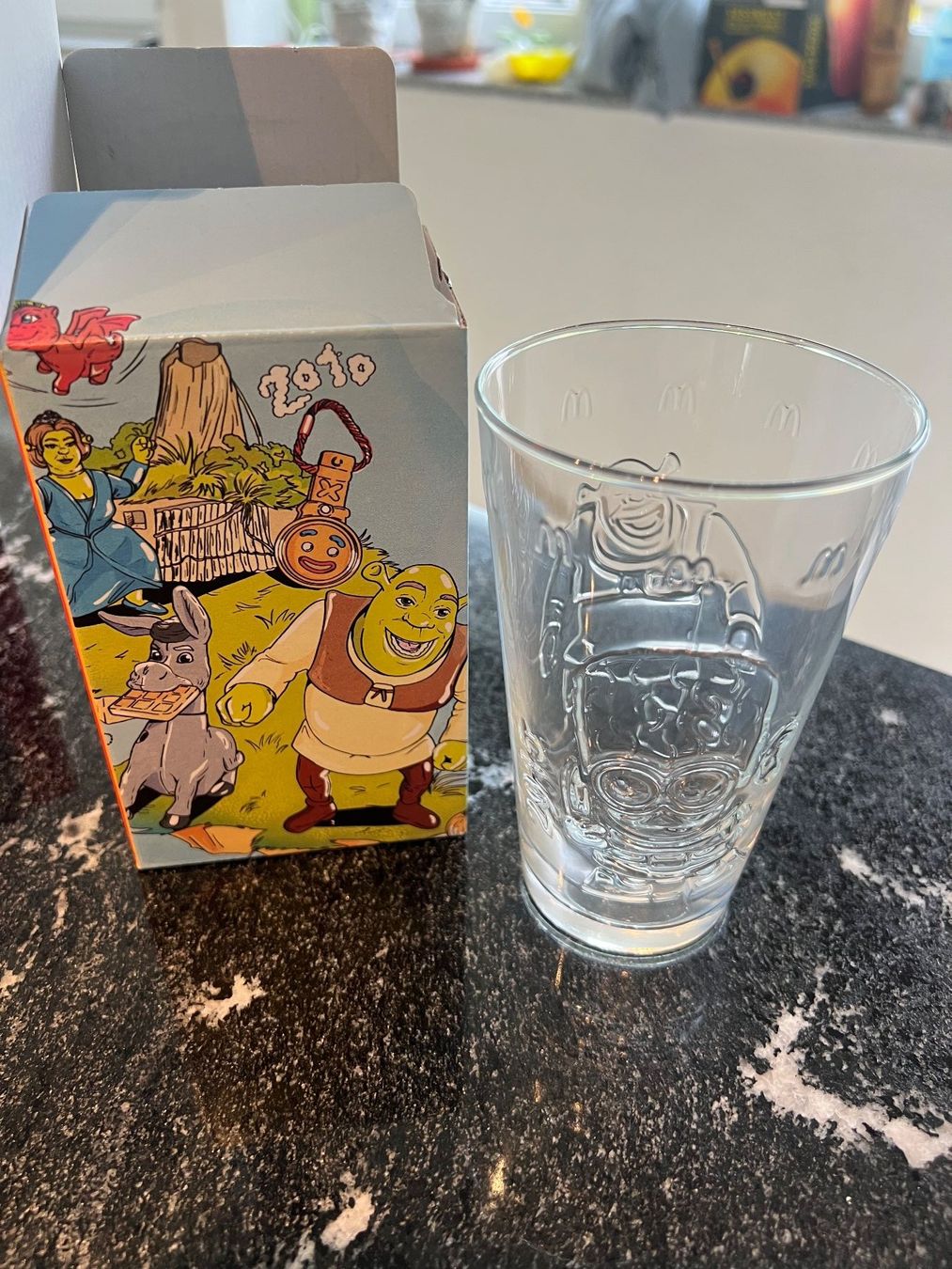 Mc Donald's Bicchieri: Mc Donalds Glas Minions -Shrek – Nuovo e nell'imballaggio originale da witterswil venduto da Bargo 1