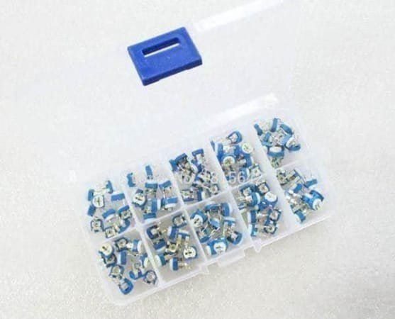 Componenti elettronici: Trimmpotentiometer Sortiment 10x 10Stk – Nuovo e nell'imballaggio originale da Illnau venduto da diy-shop