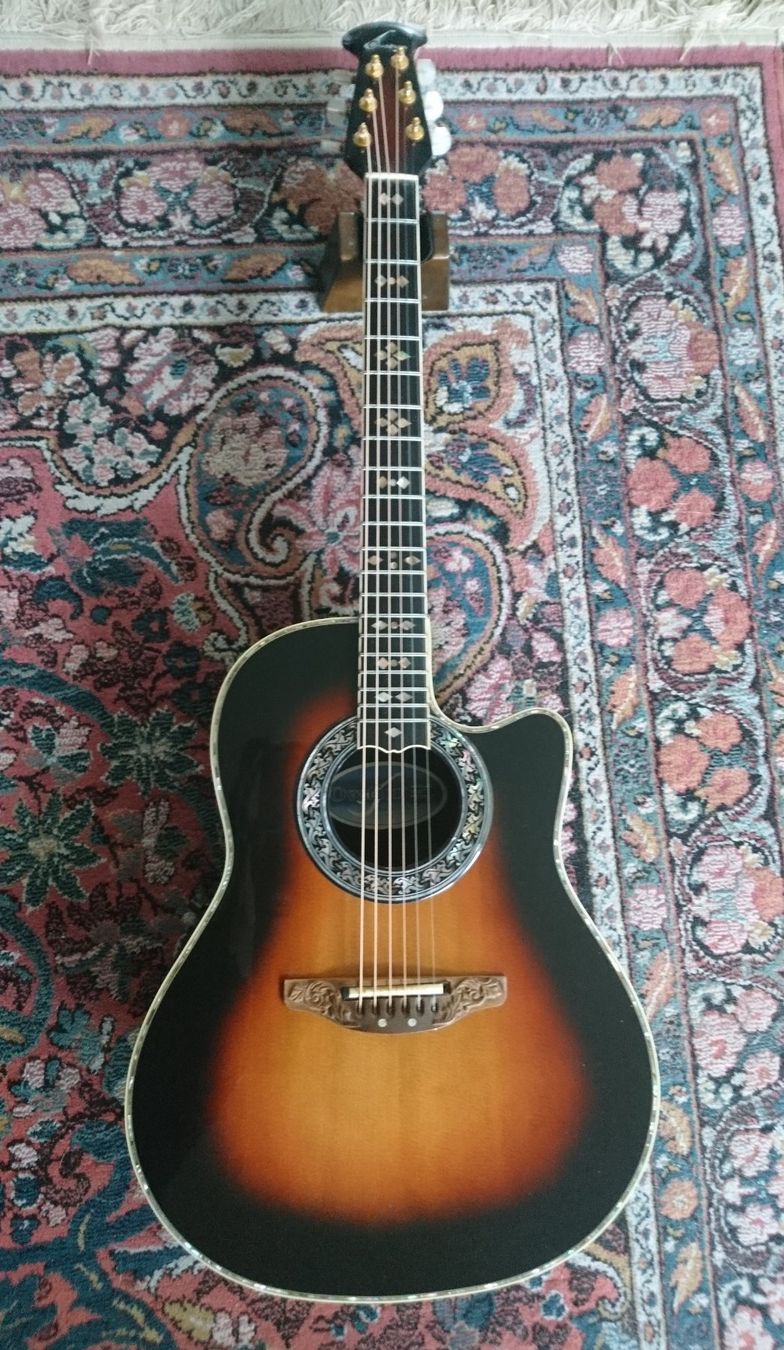 Ovation Strumenti musicali: Ovation Custom Legend 1869 Super Shallow Cutaway – Usato da Gretzenbach venduto da HorstV 1