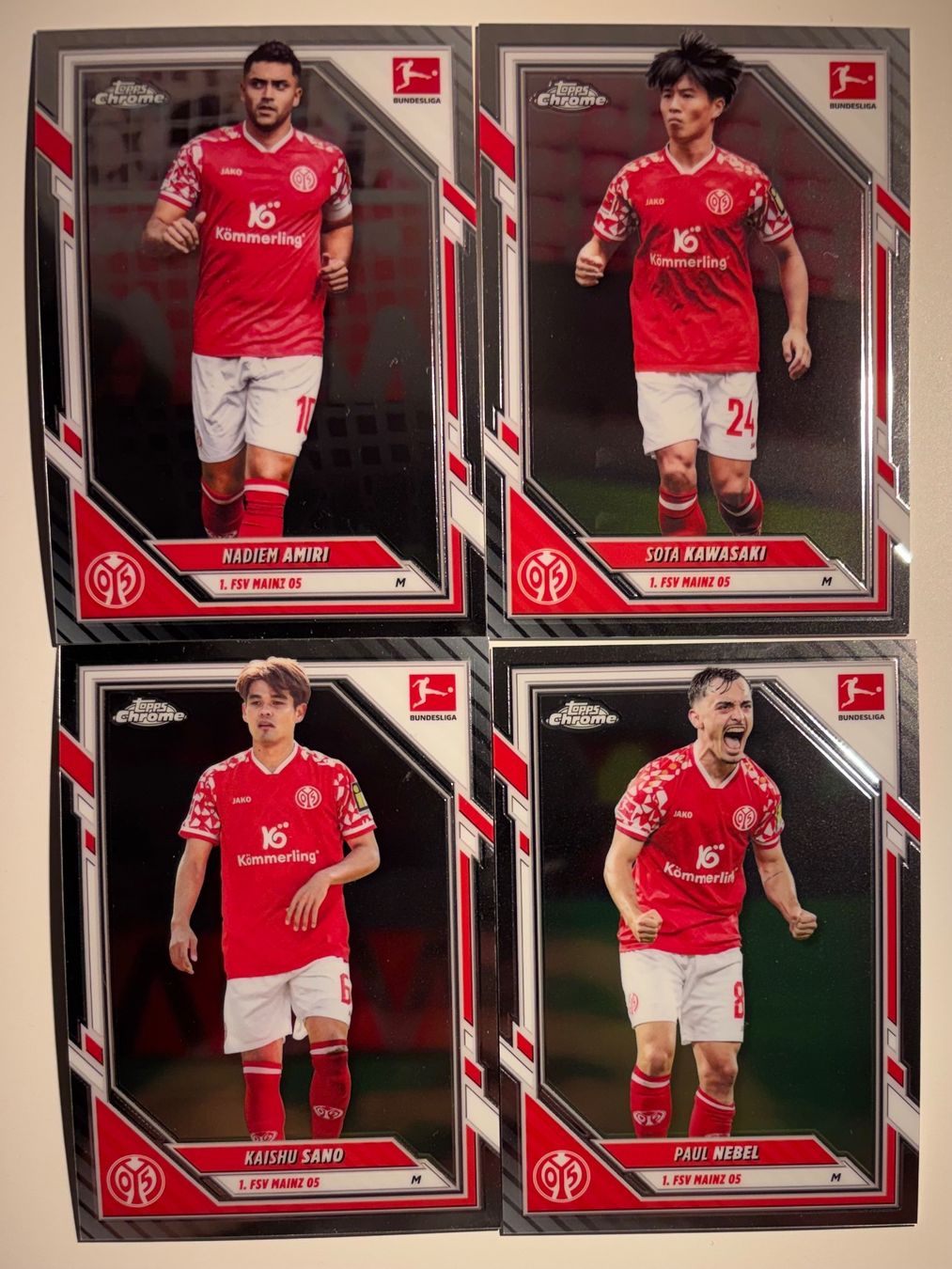 Topps Sammelbilder & Trading cards: Mainz 05 Topps Chrome Bundesliga – Neu (gemäss Beschreibung) aus Meilen von rr0
