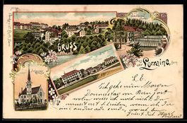 Lithographie Bern, Lorraine, Breitenrain, Botanischer Garten