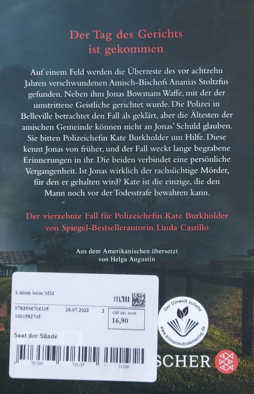Livres: Linda Castillo - 3x Kate Burkholder – D'occasion à Belp par Utah7 4