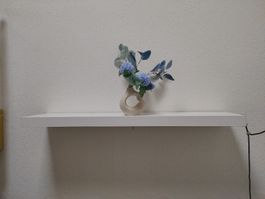 Wooden wall shelf