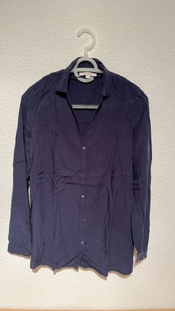 Dunkelblaue Bluse Grösse 36