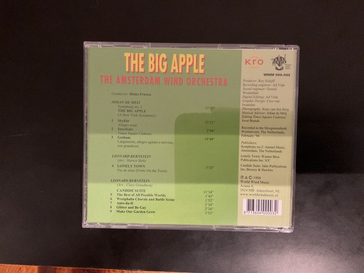 CD: CD The Big Apple (Blasorchester) – Usato da Frasnacht venduto da RS-Ric 1