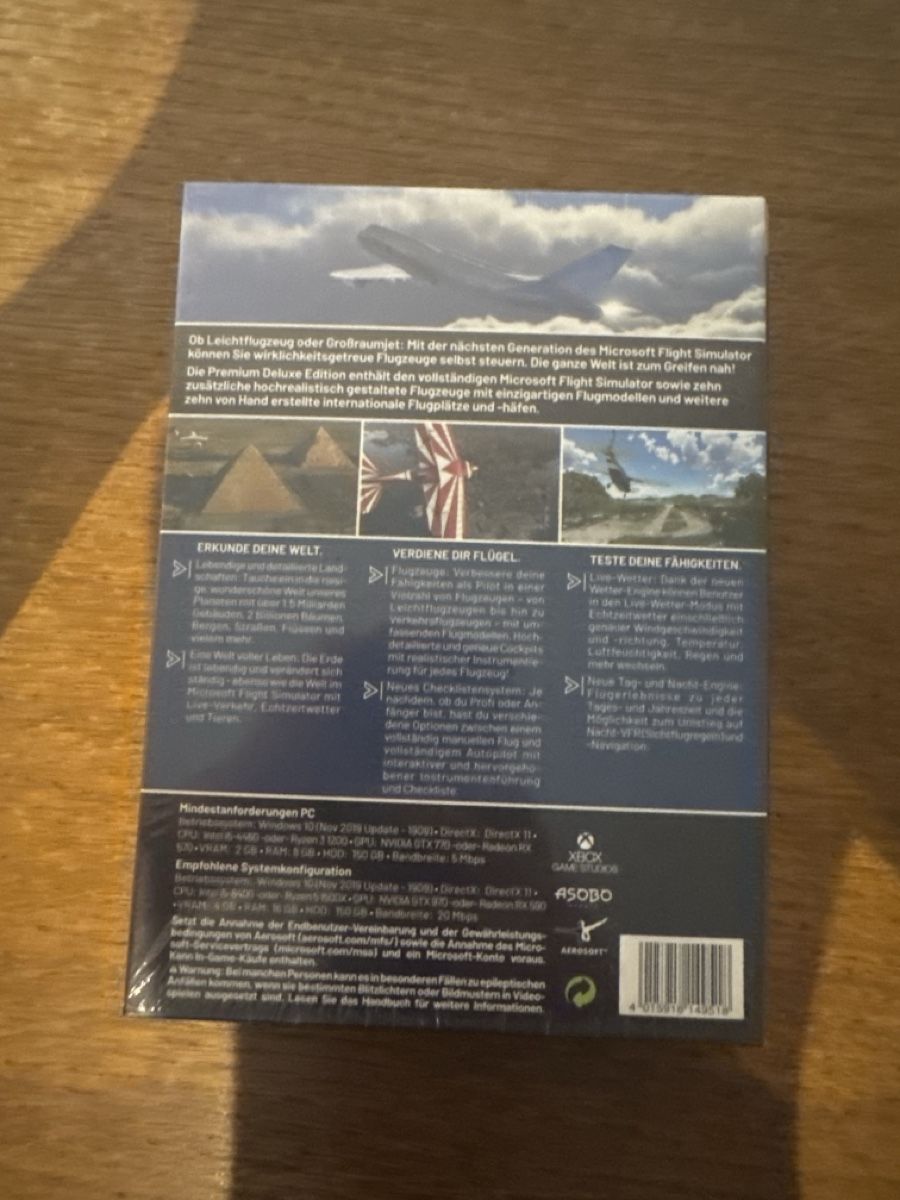 Microsoft Spiele: Microsoft Flight Simulator - PC - Premium Deluxe! Top – Neu und originalverpackt aus Winterthur von Miriammici 1