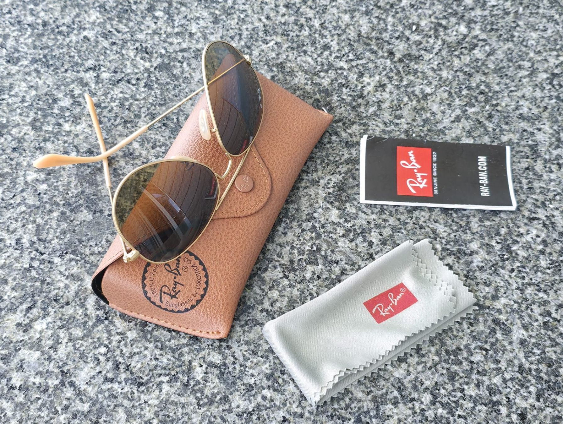 Ray-Ban Occhiali & Lenti: Ray-Ban Aviator 3025 112/M2 58-14 Brown Polarized Gradient – Nuovo (secondo la descrizione) da Nänikon venduto da Bi9Ca2Ec 1