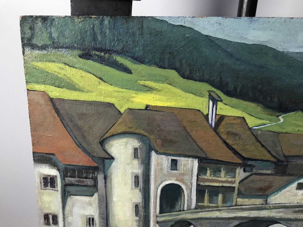 Gemälde: St. Ursanne – Gebraucht aus Wolfhalden von SecondAntique 5