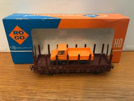 Roco DB Rungenwagen mit Wiking Mercedes Unimog