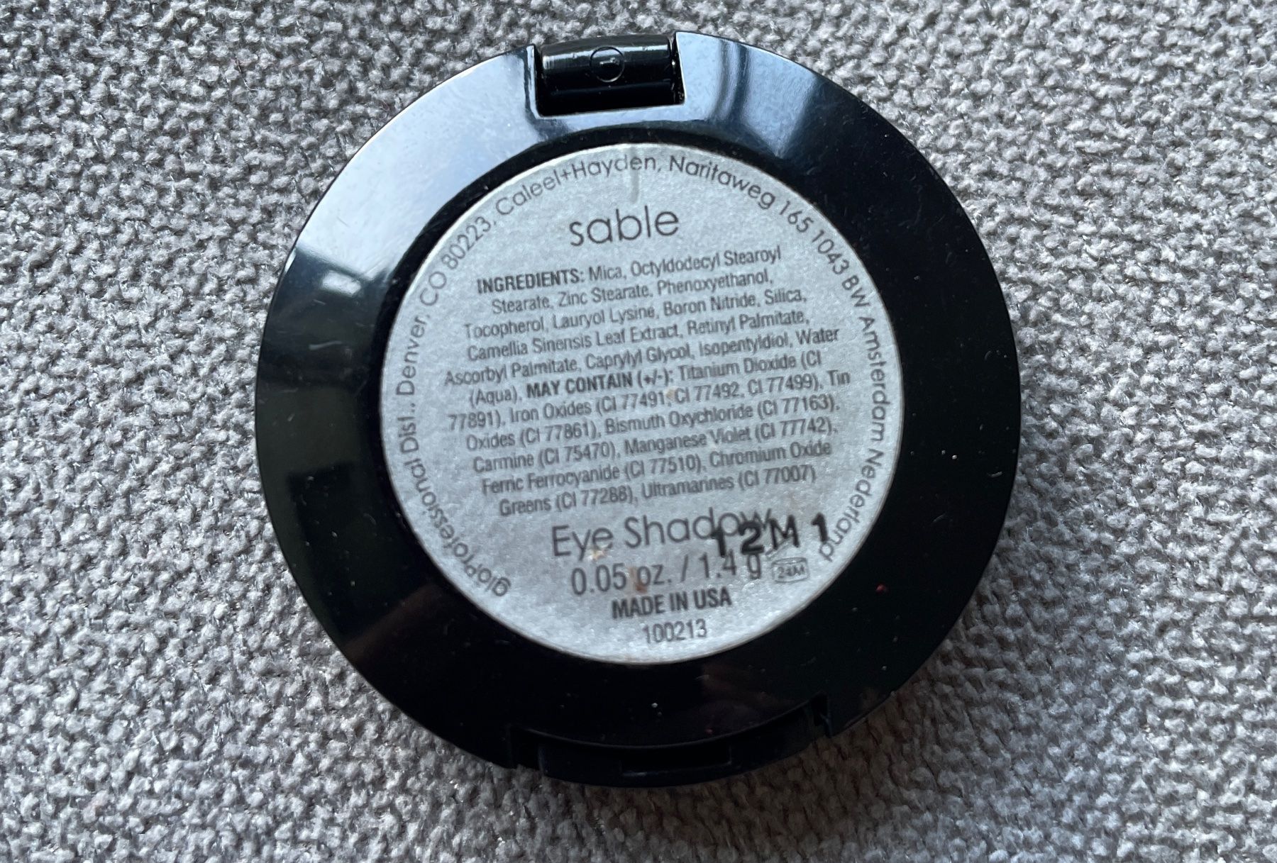 Make-up: GloMinerals Lidschatten - sable – Usato da Gümligen venduto da soleil149 1