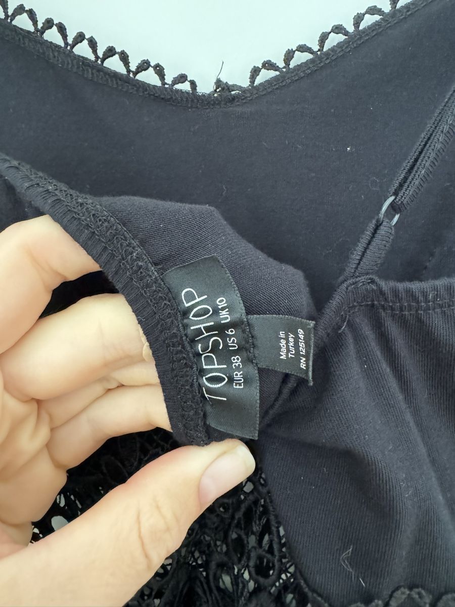 Topshop Vestiti: Schwarzes Sommerkleid Topshop – Usato da Zürich venduto da gioiali92 4