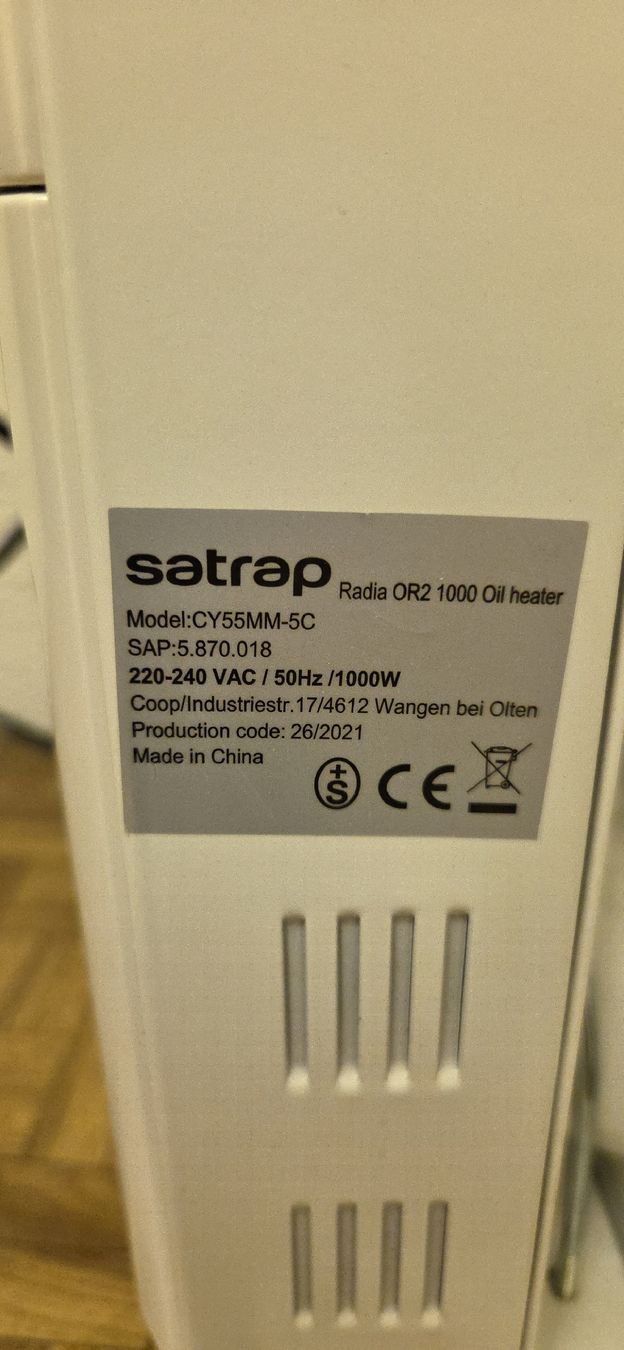 Radiateurs: Radiateur Satrap à bain d'huile – D'occasion à Boncourt par ellez90 2