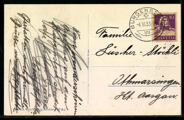 Cartoline postali: Luzern /Waldstättersee, Panorama mit He – Usato da Berlin venduto da bartko-reher 1