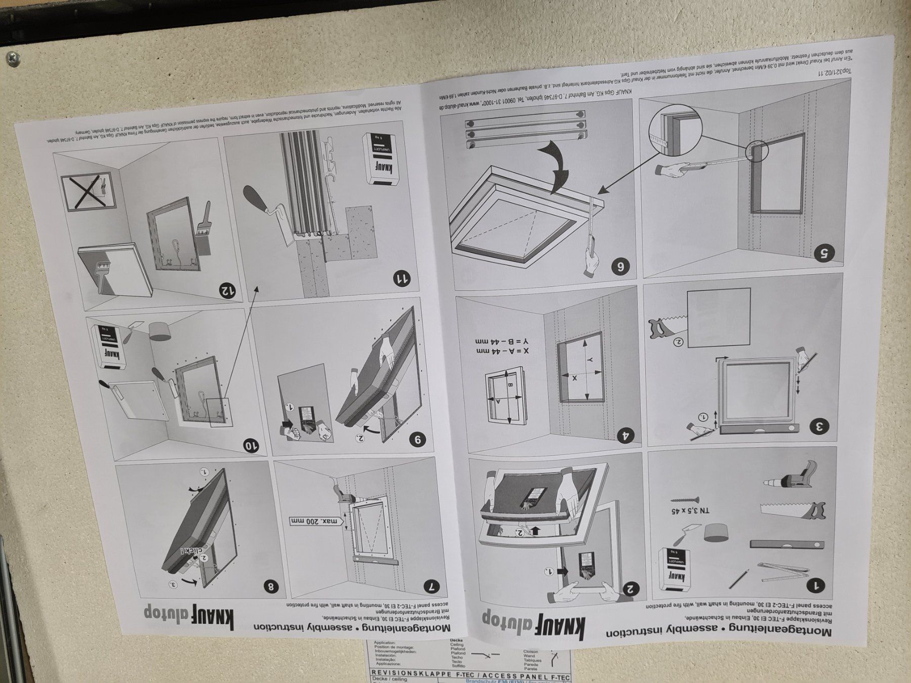 Box da tetto: Revisionsklappe F-TEC/ ACCESS PANEL – Nuovo (secondo la descrizione) da Fischbach-Göslikon venduto da Emanuel.Bardhi 5